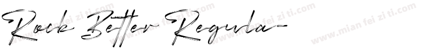 Rock Better Regula字体转换